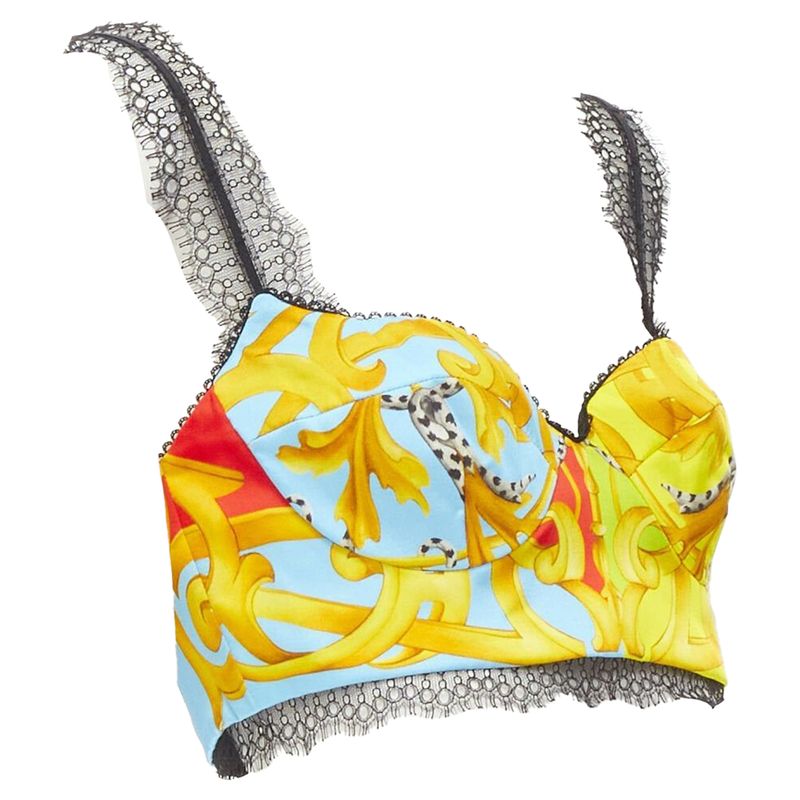 Versace Barocco Pop Bustier Top